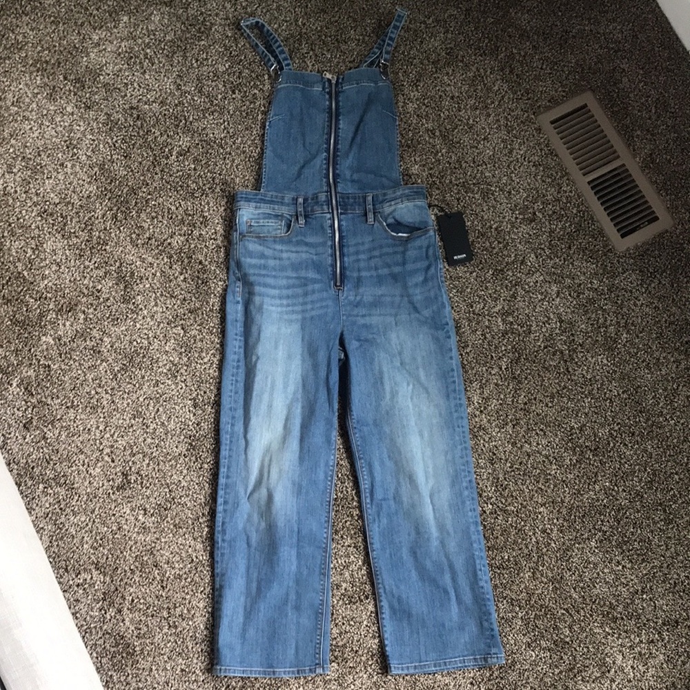 Hudson Revolve Denim Flare Overall, NWT